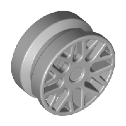 Деталь LEGO 93595 Wheel 11mm D. x 6mm with 8 'Y' Spokes - Light Bluish Gray