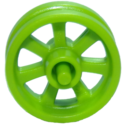 Деталь LEGO 50862 Wheel 15mm D. x 6mm City Motorcycle - Lime