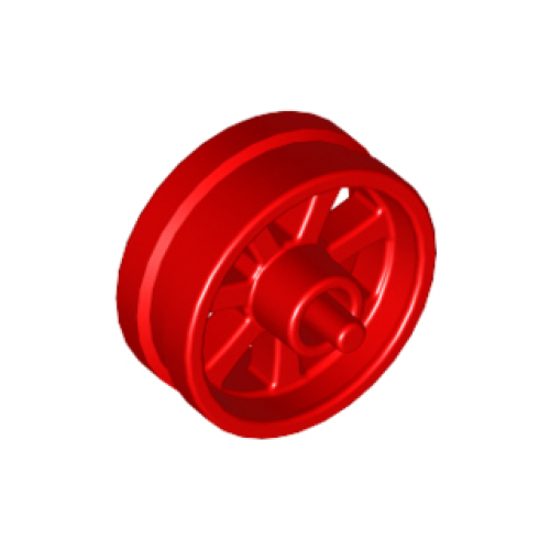 Деталь LEGO 50862 Wheel 15mm D. x 6mm City Motorcycle - Red