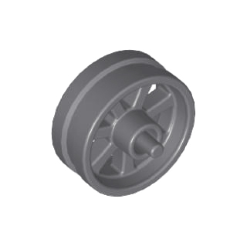 Деталь LEGO 50862 Wheel 15mm D. x 6mm City Motorcycle - Dark Bluish Gray