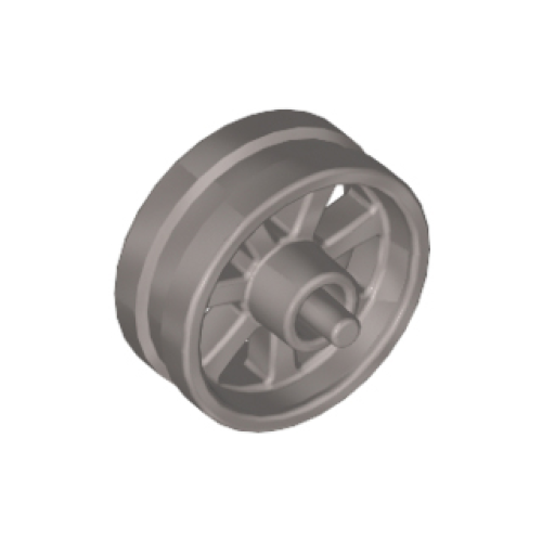 Деталь LEGO 50862 Wheel 15mm D. x 6mm City Motorcycle - Flat Silver