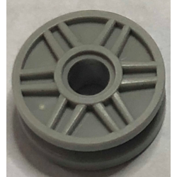 Wheel 18mm D. x 8mm with Fake Bolts and Shallow Spokes - Light Gray Wheel 18mm D. x 8mm with Fake Bolts and Shallow Spokes - Light Gray