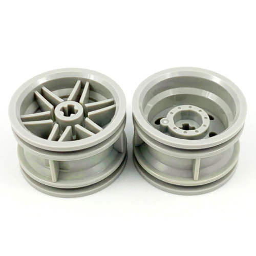 Деталь LEGO 56145 Wheel 30.4mm D. x 20mm with No Pin Holes and Reinforced Rim - Light Gray