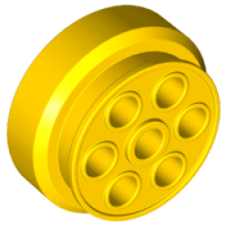 Wheel 30mm D. x 13mm (13 x 24 Model Team) - Yellow