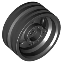 Wheel 30mm D. x 14mm - Black