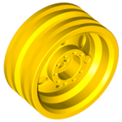 Wheel 30mm D. x 14mm - Yellow