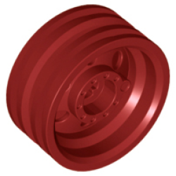 Wheel 30mm D. x 14mm - Dark Red