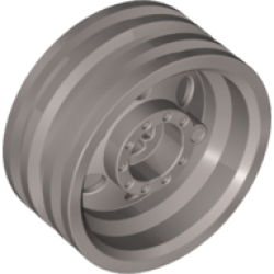 Wheel 30mm D. x 14mm - Metallic Silver
