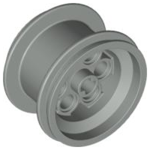 Деталь LEGO 6595 Wheel 36.8mm D. x 26mm VR with Axle Hole - Light Gray