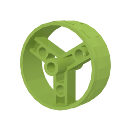 Деталь LEGO 32247 Wheel 41mm Znap Thin Tread - Lime