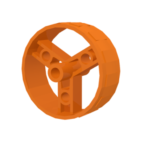 Деталь LEGO 32247 Wheel 41mm Znap Thin Tread - Orange