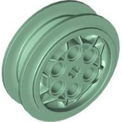 Wheel 43.2mm D. x 18mm - Flush Axle Stem - Sand Green Wheel 43.2mm D. x 18mm - Flush Axle Stem - Sand Green