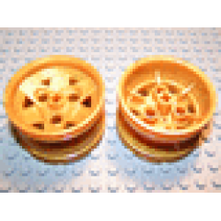 Wheel 43.2mm D. x 26mm Technic Racing Small, 3 Pin Holes - Pearl Gold Wheel 43.2mm D. x 26mm Technic Racing Small, 3 Pin Holes - Pearl Gold