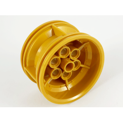 Wheel 43.2mm D. x 26mm Technic Racing Small, 6 Pin Holes - Pearl Gold Wheel 43.2mm D. x 26mm Technic Racing Small, 6 Pin Holes - Pearl Gold