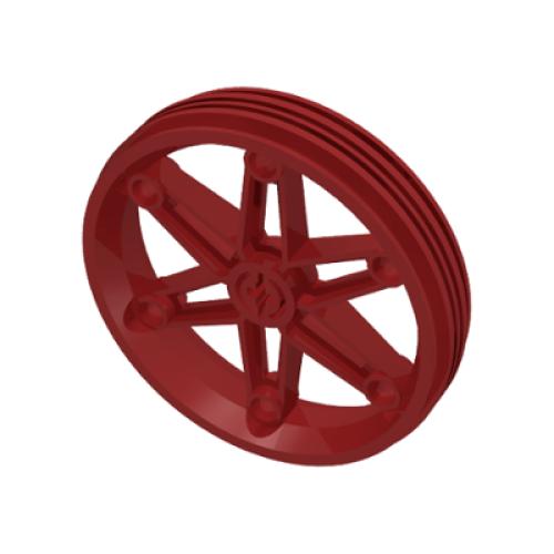 Деталь LEGO 2903 Wheel 61.6mm D. x 13.6mm Motorcycle - Dark Red