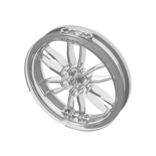 Деталь LEGO 88517 Wheel 75mm D. x 17mm Motorcycle - Trans-Clear