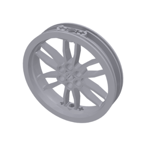 Деталь LEGO 88517 Wheel 75mm D. x 17mm Motorcycle - Light Bluish Gray