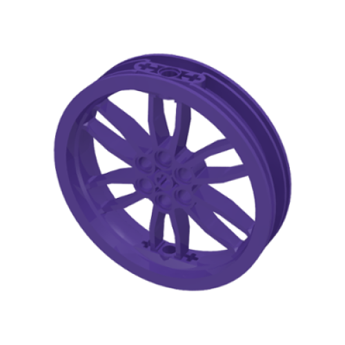Деталь LEGO 88517 Wheel 75mm D. x 17mm Motorcycle - Dark Purple