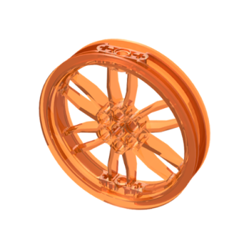 Деталь LEGO 88517 Wheel 75mm D. x 17mm Motorcycle - Trans-Orange