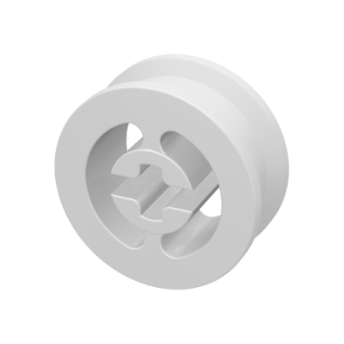 Деталь LEGO 3482 Wheel with Split Axle Hole - White