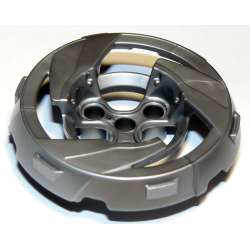 Wheel Cover 3 Mag Spoke with 4 Pin Holes - Flat Silver