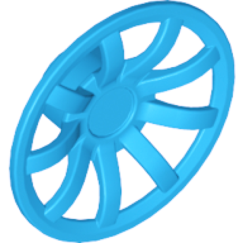 Деталь LEGO 62701 Wheel Cover 9 Spoke - 24mm D. - for Wheels 55982 and 56145 - Dark Azure