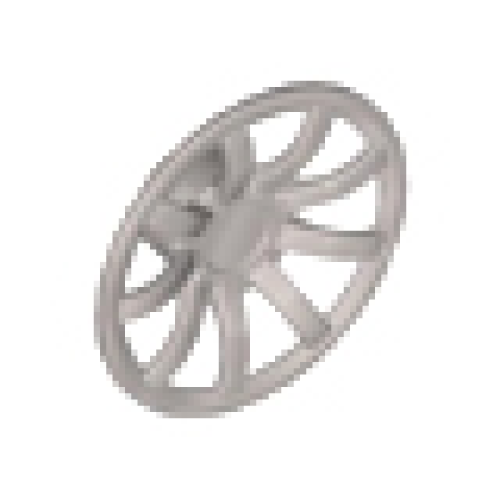 Деталь LEGO 62701 Wheel Cover 9 Spoke - 24mm D. - for Wheels 55982 and 56145 - Pearl Light Gray