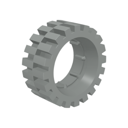 Деталь LEGO 2346 Tire 30 x 10.5 Offset Tread - Light Gray