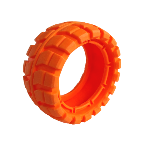 Деталь LEGO 45795 Tire 81 x 40 Balloon Offset Tread - Orange