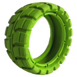 Tire 94 x 40 Balloon Offset Tread - Lime