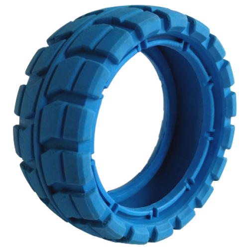 Деталь LEGO 47345 Tire 94 x 40 Balloon Offset Tread - Blue