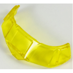 Glass for Aircraft Fuselage Curved Forward 6 x 10 Top with 5 Window Panes - Trans-Yellow