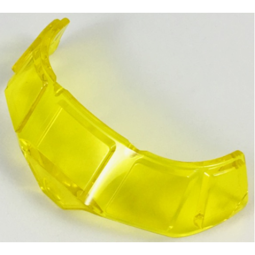 Деталь LEGO 18908 Glass for Aircraft Fuselage Curved Forward 6 x 10 Top with 5 Window Panes - Trans-Yellow