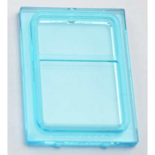 Деталь LEGO 35157 Glass for Train Door with Lip on All Sides - Trans-Light Blue