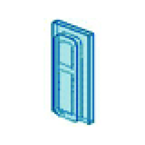 Деталь LEGO 4036 Glass for Train Window 1 x 2 x 3 - Trans-Light Blue