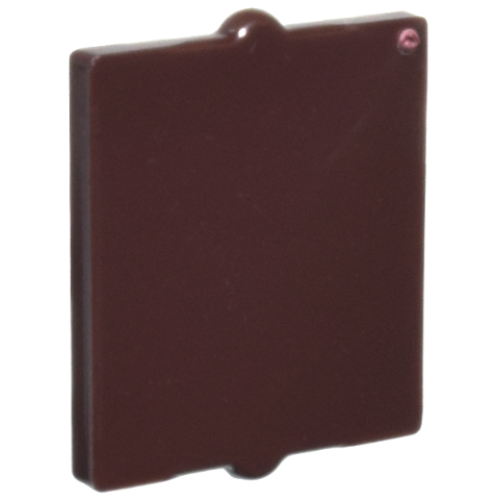 Деталь LEGO 60601 Glass for Window 1 x 2 x 2 Flat Front - Dark Brown