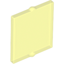 Glass for Window 1 x 2 x 2 Flat Front - Trans-Neon Green Glass for Window 1 x 2 x 2 Flat Front - Trans-Neon Green