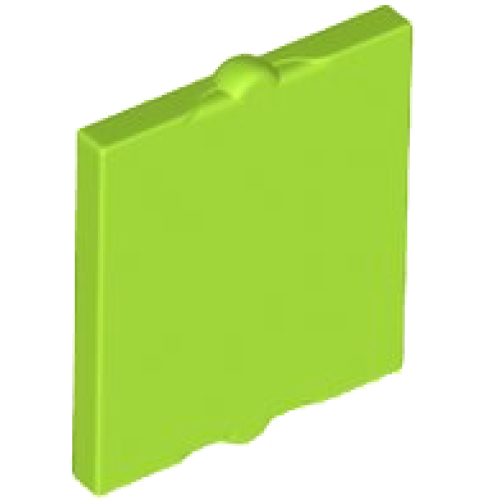 Деталь LEGO 60601 Glass for Window 1 x 2 x 2 Flat Front - Lime