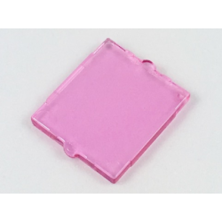 Glass for Window 1 x 2 x 2 Flat Front - Trans-Dark Pink Glass for Window 1 x 2 x 2 Flat Front - Trans-Dark Pink