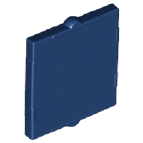 Деталь LEGO 60601 Glass for Window 1 x 2 x 2 Flat Front - Dark Blue