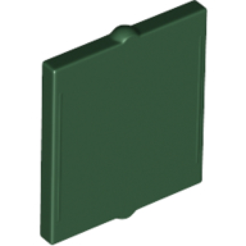 Деталь LEGO 60601 Glass for Window 1 x 2 x 2 Flat Front - Dark Green