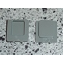Glass for Window 1 x 2 x 2 Plane - Light Gray