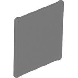 Glass for Window 1 x 3 x 3 Flat Front - Trans-Black