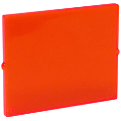 Glass for Window 1 x 4 x 3 - Trans-Neon Orange