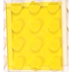 Glass for Window 1 x 4 x 3 - Trans-Yellow