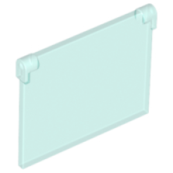 Glass for Window 1 x 4 x 3 - Opening - Trans-Light Blue
