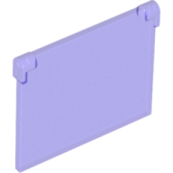Glass for Window 1 x 4 x 3 - Opening - Trans-Purple
