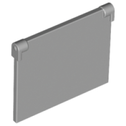 Glass for Window 1 x 4 x 3 - Opening - Light Bluish Gray
