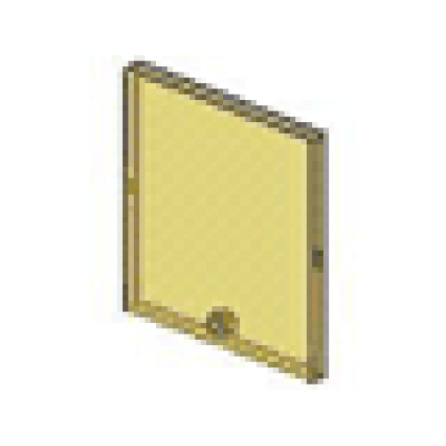 Деталь LEGO 3762 Glass for Window 1 x 6 x 5 - Trans-Yellow