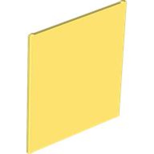Деталь LEGO 42509 Glass for Window 1 x 6 x 6 Flat Front - Bright Light Yellow